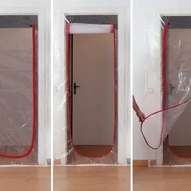 Puerta Aislante Con Cremallera Obras