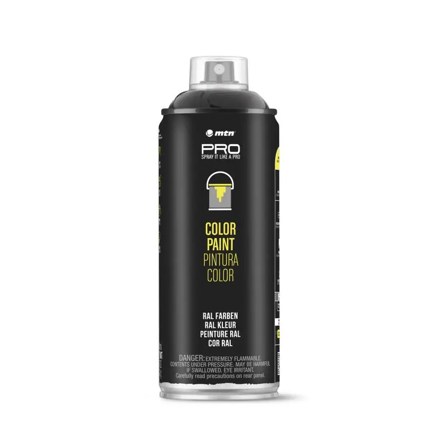 SPRAY COLOR MTN PRO NEGRO MATE 400ML.