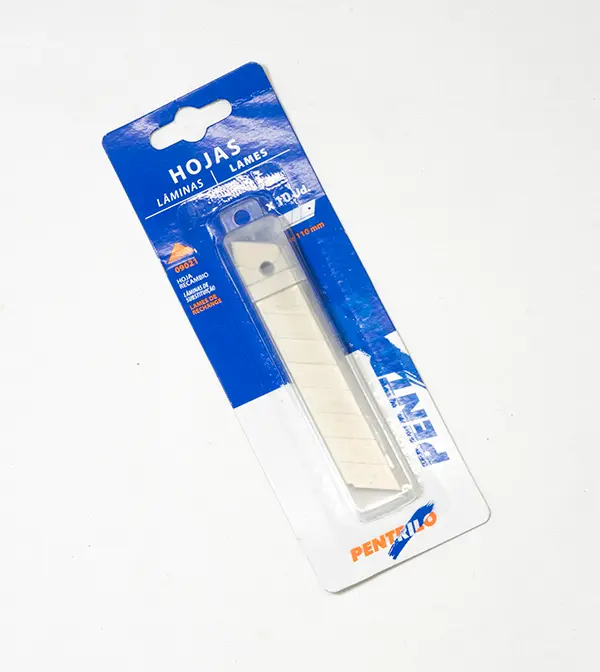 [00022] Pack 10 Hojas Recambio Cutter 18 mm