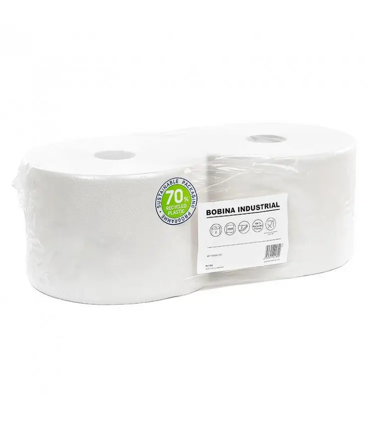Pack de 2 Bobinas Industriales de Papel 500 mt