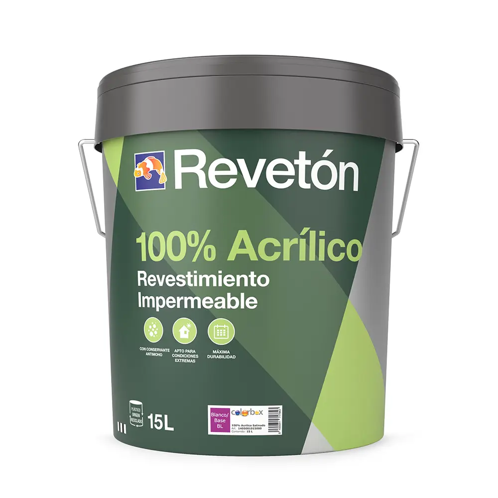 [84359] Pintura 100% Acrílico Liso Satinado Blanco 15 lt