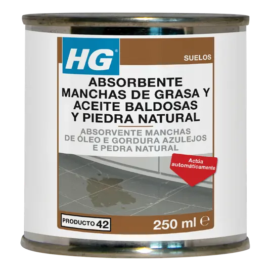 ABSORBE MANCHAS DE GRASA Y ACEITE HG
