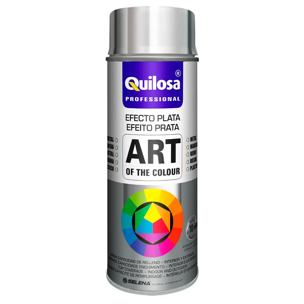 Spray Pintura Plata Metalizado 400 Ml