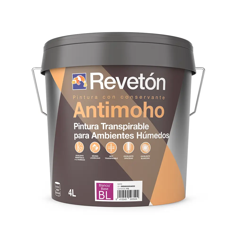 PINTURA CON CONSERVANTE ANTIMOHO BLANCO (750 ml)