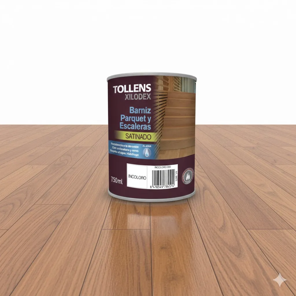 BARNIZ SATINADO PARQUET ESCALERA AGUA INCOLORO