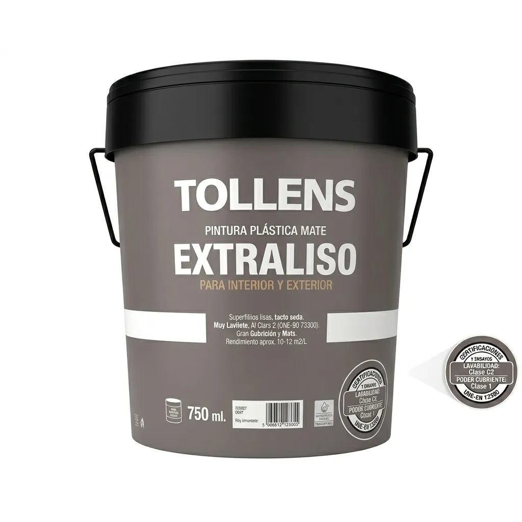 [76891] TOLLENS EXTRALISO MATE BLANCO (750 ml)