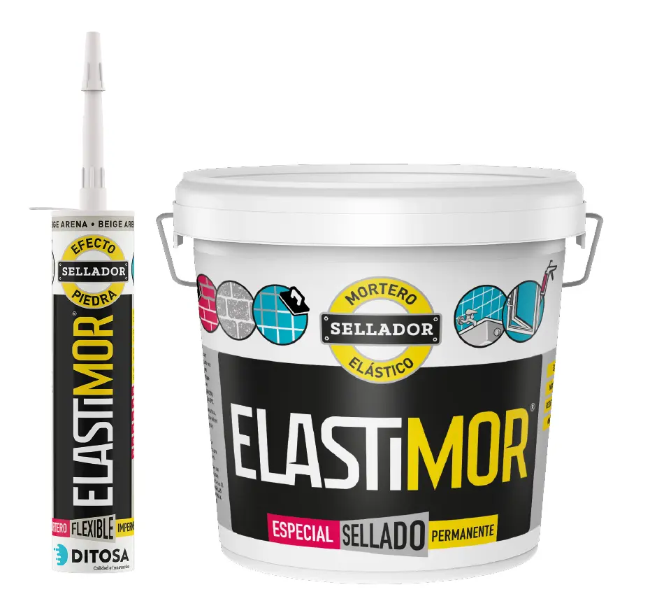 ELASTIMOR ROJO TEJA MORTERO SELLADOR