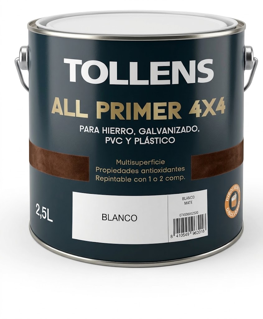 Imprimación Blanca All Primer 4x4 Multisuperficie
