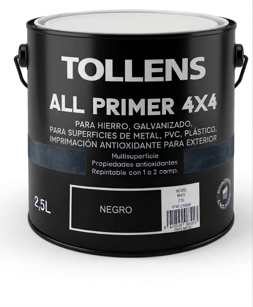 [87666] Imprimación Negra All Primer 4x4 Multisuperficie (500 ml)