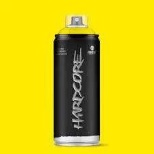 SPRAY HARDCORE AMARILLO CLARO RAL1021BRILLANTE 400ML