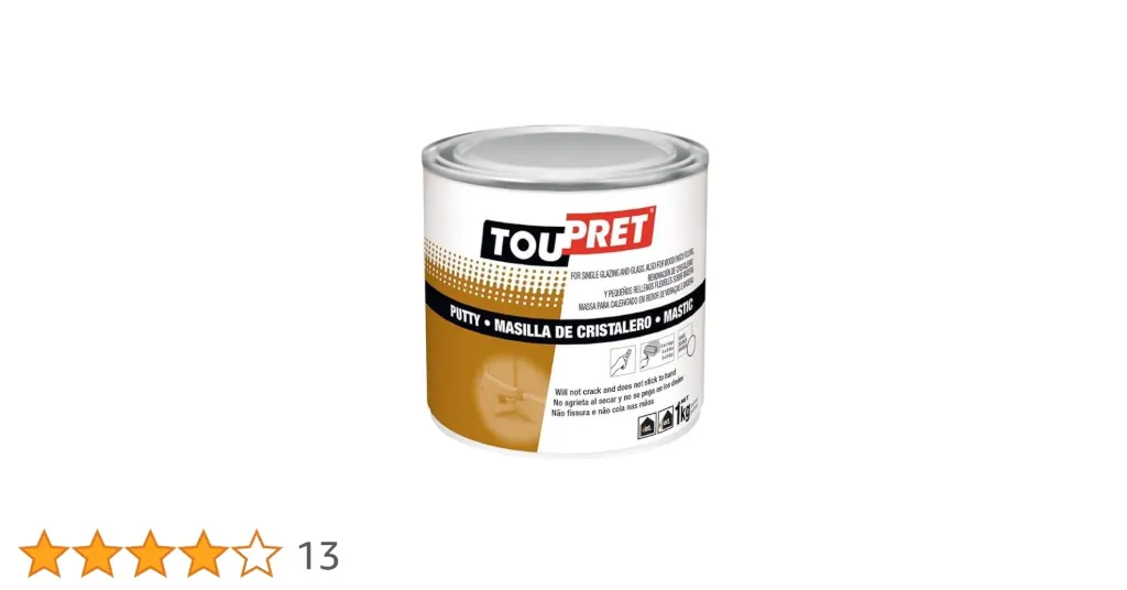 Masilla de Cristalero Blanca 1 kg