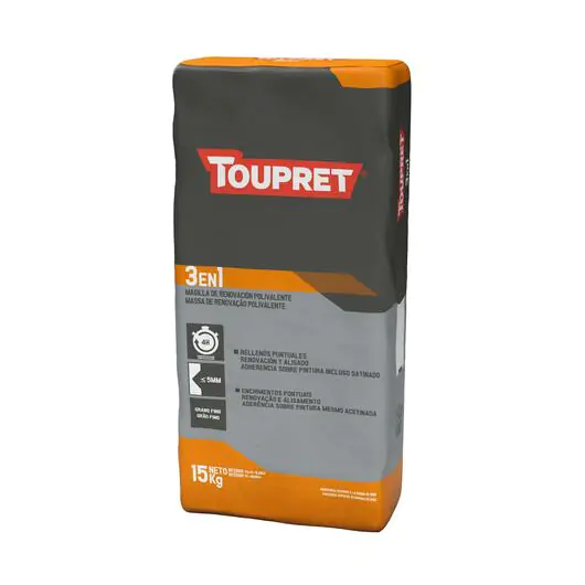 Masilla de Renovación 3 en 1 Toupret 15 Kg