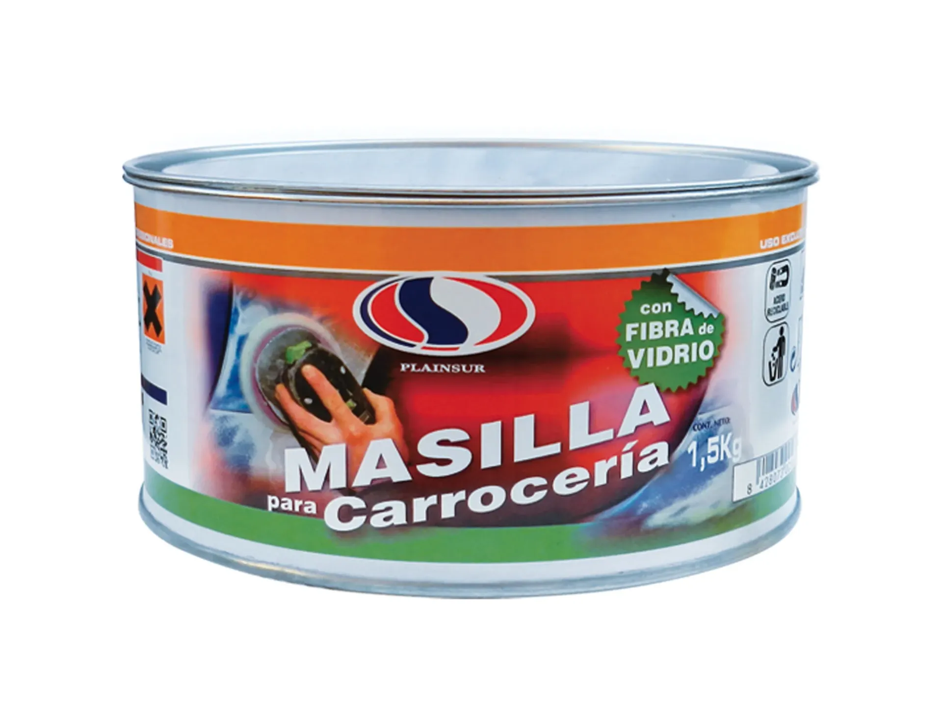 [02004] Masilla Carrocero Con Fibra De Vidrio+endurecedor (250 Gramos)