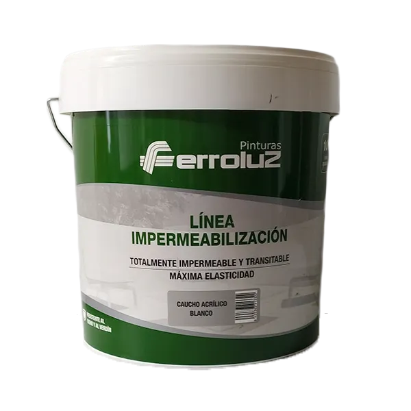 Impermeabilizante Teja Caucho Acrílico Ferroluz (4 Litros)