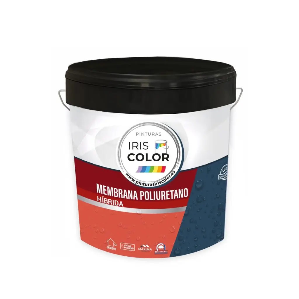 Membrana de Poliuretano Híbrida al Agua (Gris, 4 Litros)