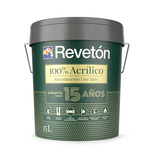 REVETON LISO 100% ACRILICO 160 COLOR 15 LT (002 / Hueso)