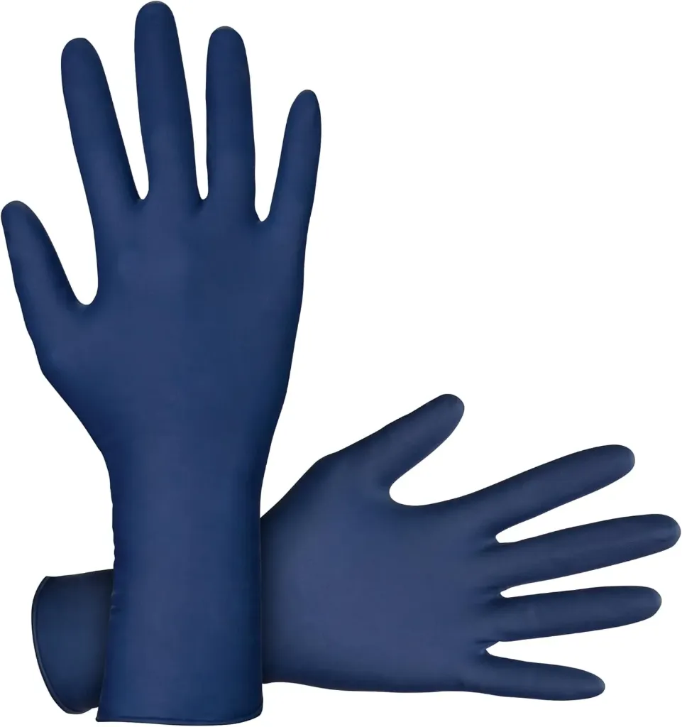 [34667] Guantes de Látex Strong Grip Azul | Alta Resistencia 50 unidades (M)