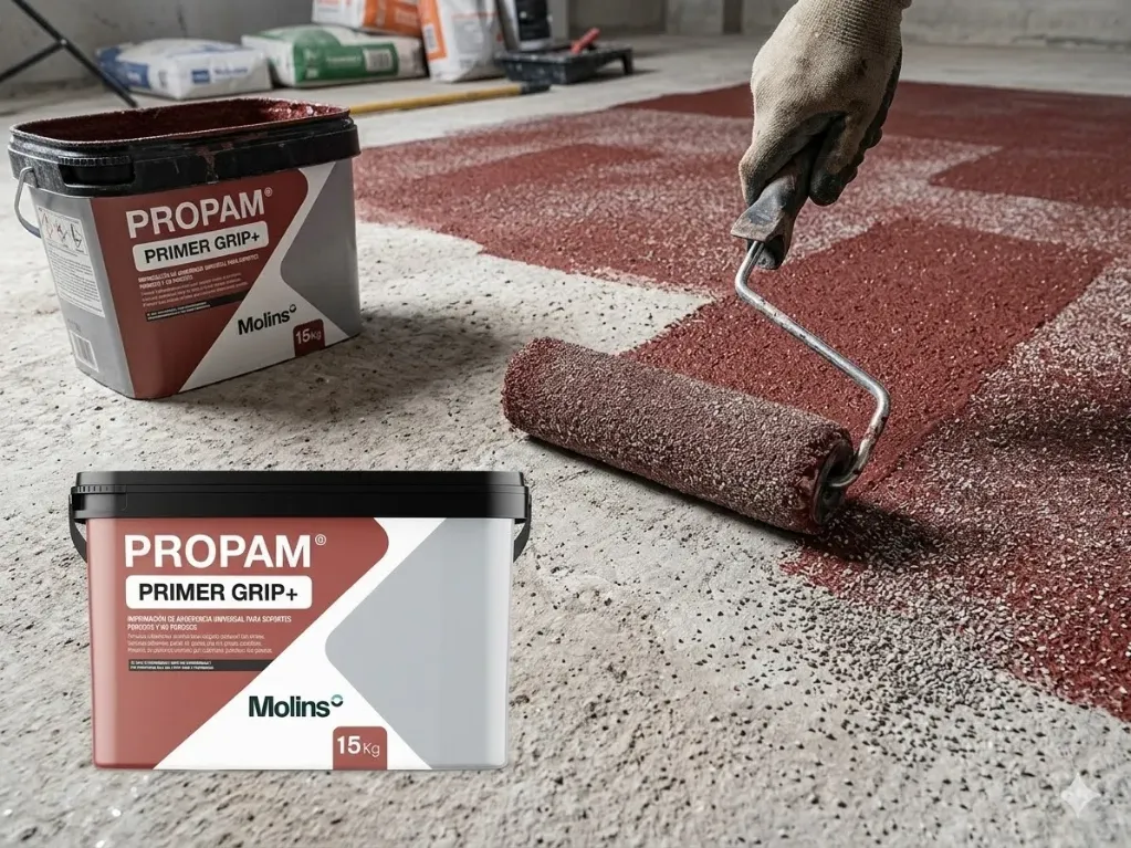 [07988] Propam Primer Grip + Imprimación con Arido (4 Litros)