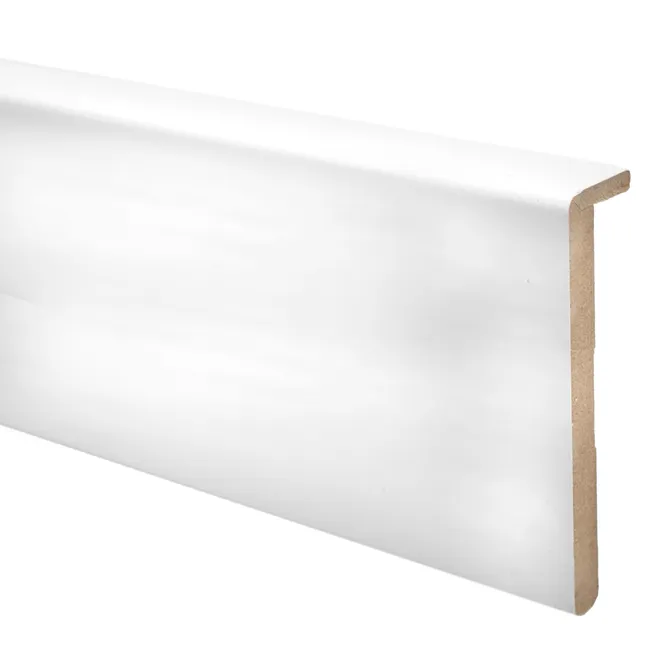 CUBRE RODAPIE DM LACADO BLANCO 2240 X 90 MM