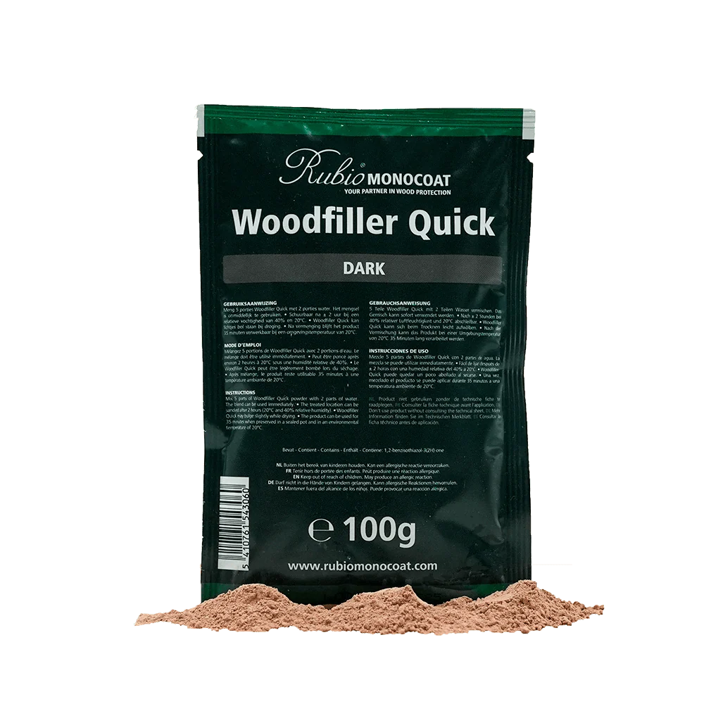 WoodFiller Quick es una masilla en polvo