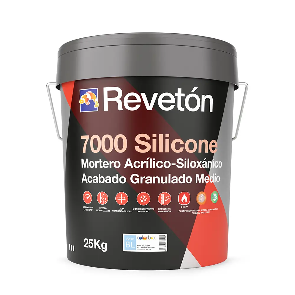 [23960] Mortero Acrílico 7000 Silicone Siloxanico Blanco 25 Kg