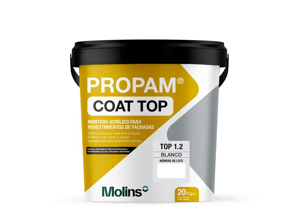 [C1293] PROPAM® COAT TOP 1.2 MORTERO ACRILICO (Blanco Polar)