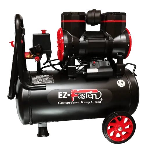 Compresor EZ-50 Plus II Silent: 50L de capacidad, 2 HP y 250 L/min