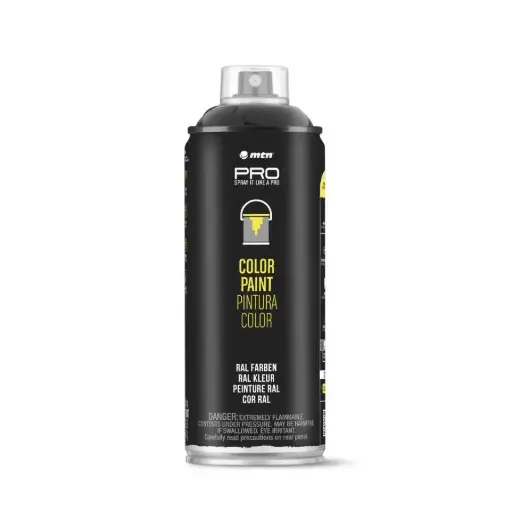 Spray Pintura Montana Negro Mate 400ml